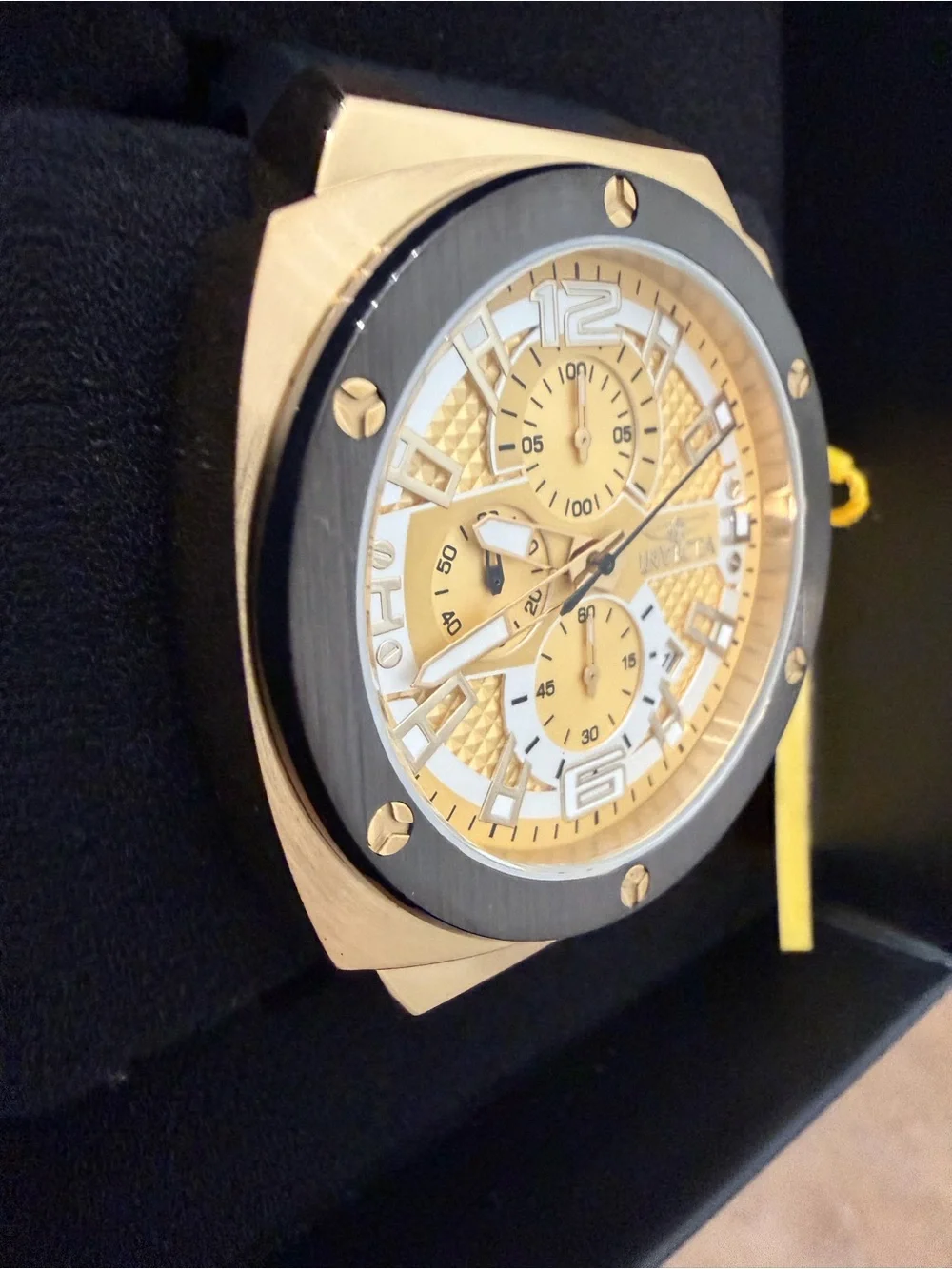 Invicta Racing Turbo Men's Gold Chronograph Watch